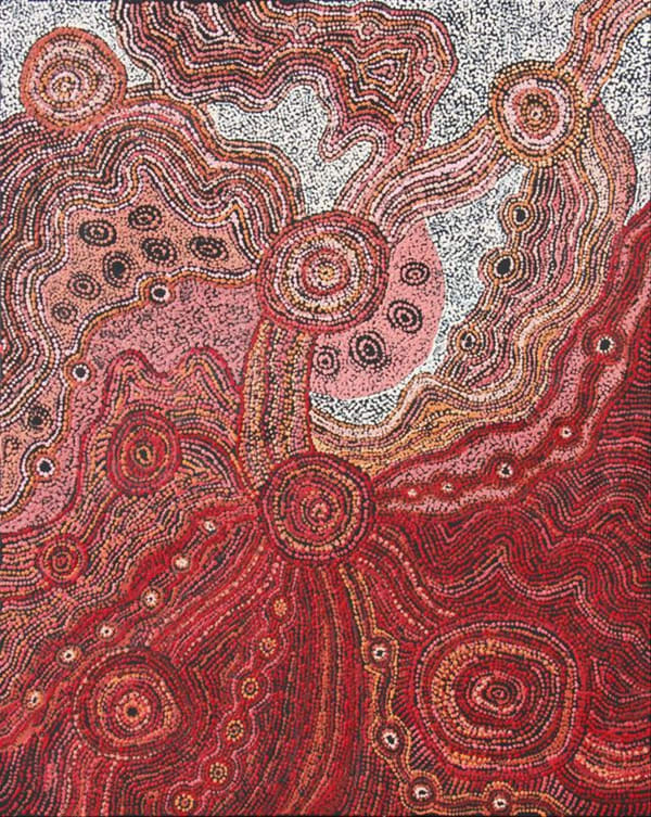 Rosalind Tjanyari Ngura Kuuti (Spirit Country), 2021 acrylic on linen 152 x 122 cm 59 7/8 x 48 1/8 in