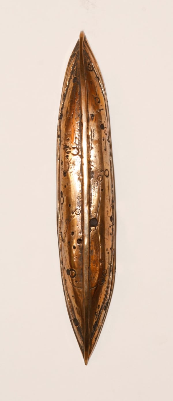 Dominic White Small Shield Boat , 2019 bronze 28 x 5 x 4 cm 11 x 2 x 1 5/8 in