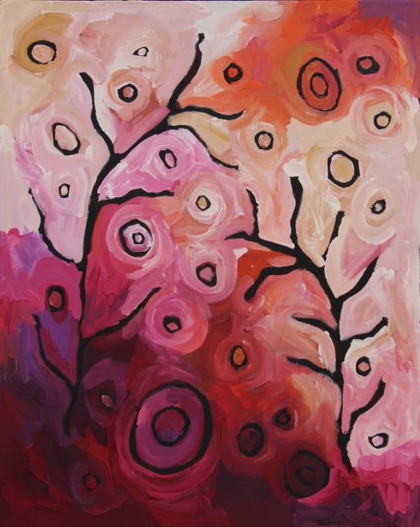 Judith Walkabout Iwantja Springs, 2021 acrylic on linen 152 x 122 cm 59 7/8 x 48 1/8 in