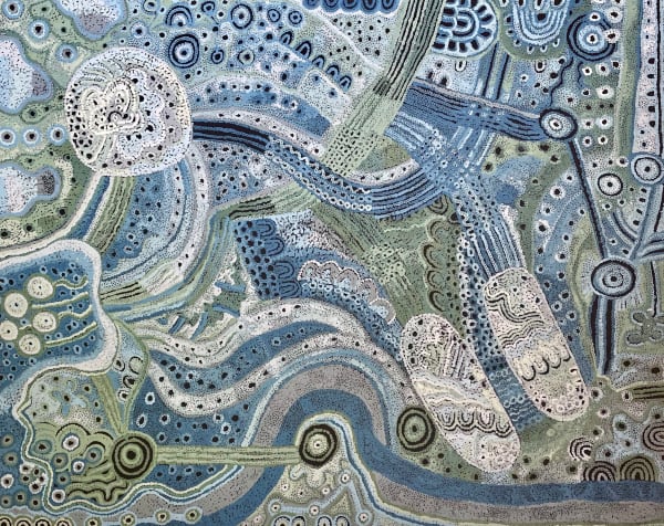 Anita Pumani Antara - Maku Dreaming, 2024 Synthetic polymer paint on linen 122 x 152 cm 48 x 59 7/8 in