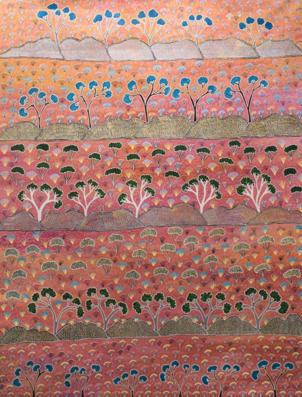 Natalea Holmes Pula My Country , 2021 acrylic on linen 118 x 90 cm 46 1/2 x 35 3/8 in