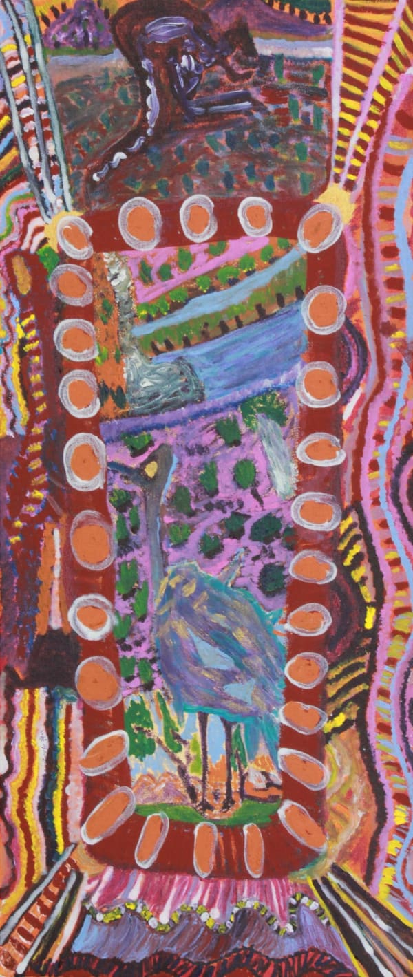 Janet Dreamer Mungil Plain, 2018 acrylic on canvas 70 x 30 cm 27 1/2 x 11 3/4 in