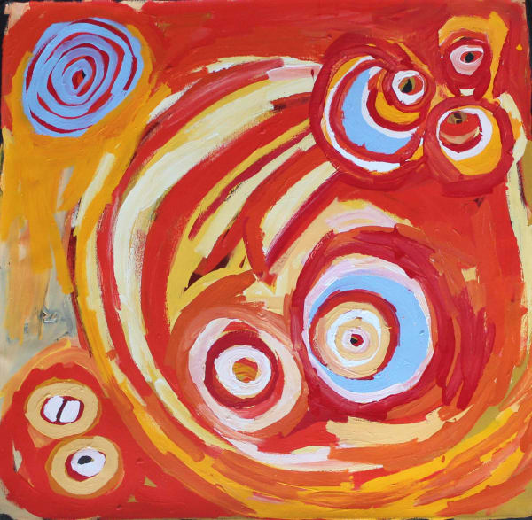 Barbara Mbitjana Moore Ngayuka Ngura (My Country), 2013 acrylic on linen 101.5 x 101.5 cm 40 x 40 in
