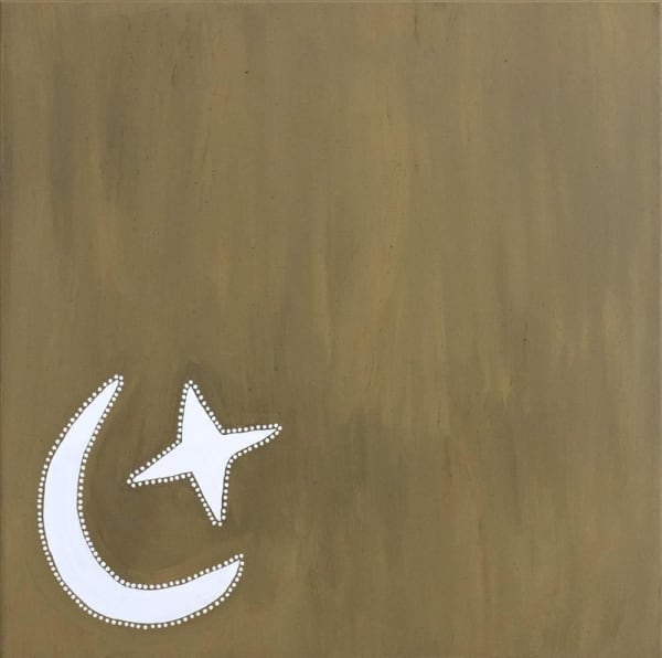 Atlanta Mercy Umbulgurri Garn'giny Ngarranggarni, 2022 ochre on linen 90 x 90 cm 35 3/8 x 35 3/8 in