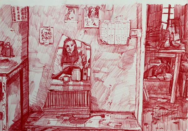Léa Toutain, Reflet, petite salle, 2021