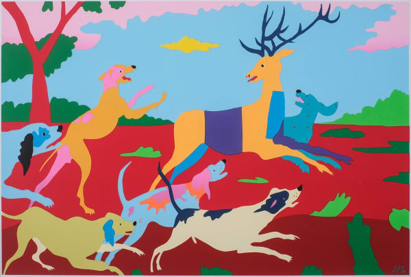 A Young Prince, Hounded By Ignoble Beasts (Pressed Into Mans Servitude)