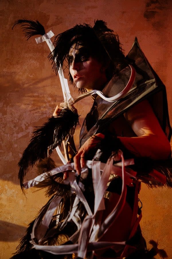 DRAWING CABARET COUTURE, Raven by DCC Artist Talie Rose Eigeland, 2022