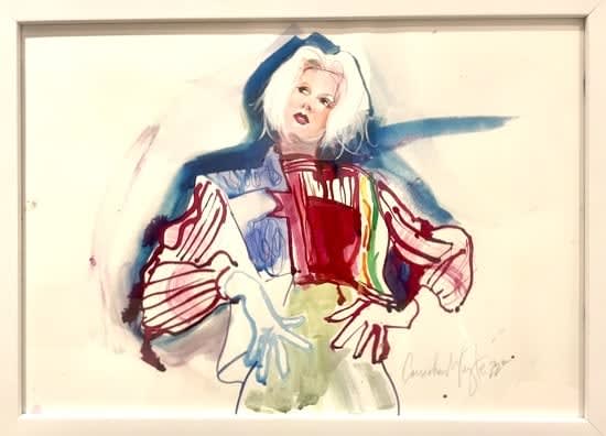 DRAWING CABARET COUTURE, Marta Klara by DCC artist Kathleen White, 2022