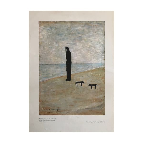 Laurence Stephen Lowry, Man looking out to Sea, 1968