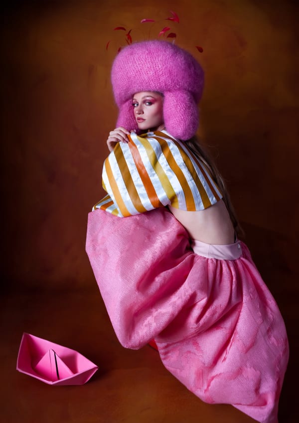 DRAWING CABARET COUTURE, Origami Dreamscapes - Little Boat by DCC Artist Lily Lytton, 2023