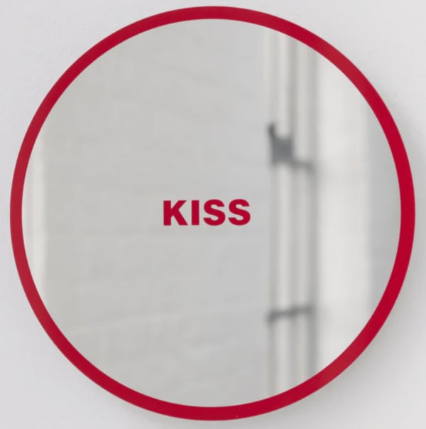 Barbara Kruger, Untitled - Kiss (Mirror), 2024