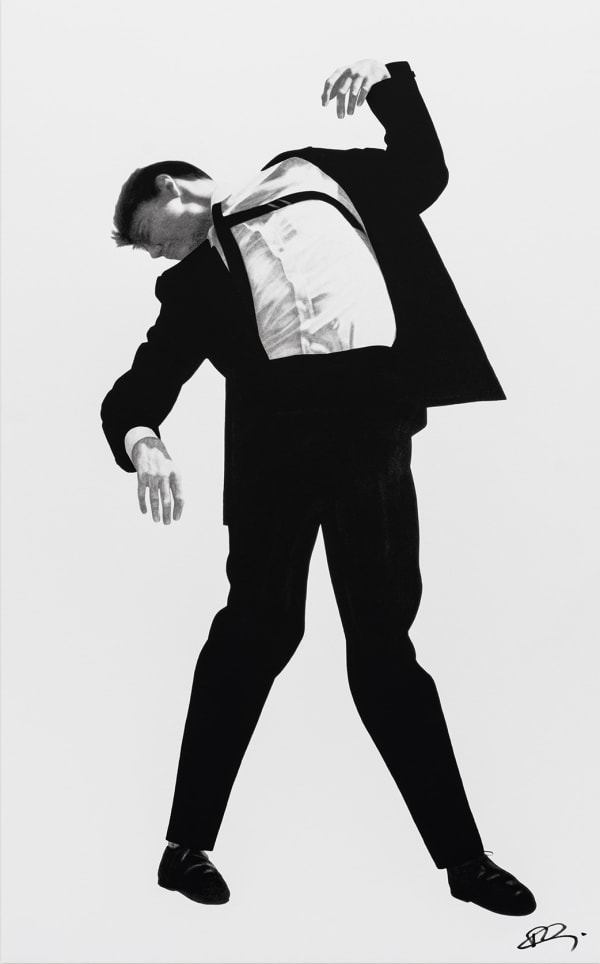 Robert Longo, Untitled (Eric, from the series “Men in the Cities”), 2025