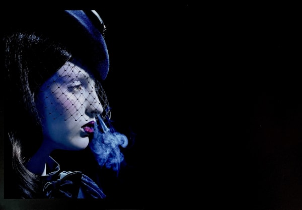 Miles Aldridge Kiss of Death #1, 2008, 2013 Titled and dated with photographers credit verso Signed on cover sheet (copy included) Lithograph and Silkscreen on Hello gloss 46.5 x 67.3 cm 18 1/4 x 26 1/2 in From the edition of 180 + 30 AP (Edition record)