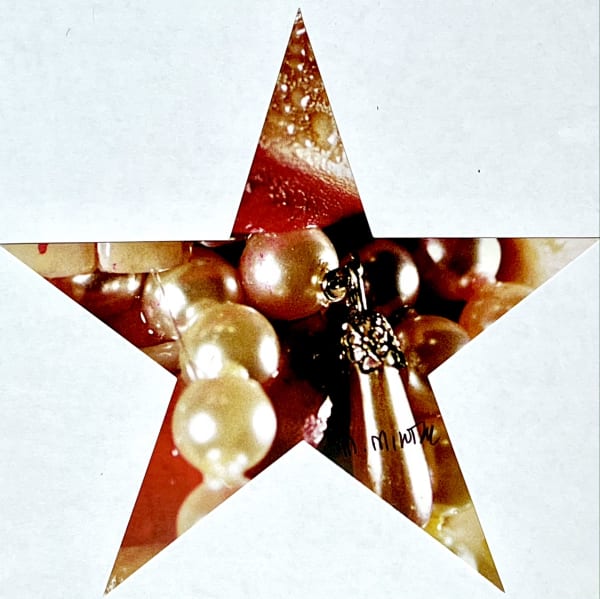 Marilyn Minter Merry Merry Star, 2007 Signed black pen from portfolio edition of unknown size published by Art Production Fund and printed by Wallpaper LAB Giclee star-shaped print on heavyweight paper 19 x 19 cm 7 1/2 x 7 1/2 in (Edition record)
