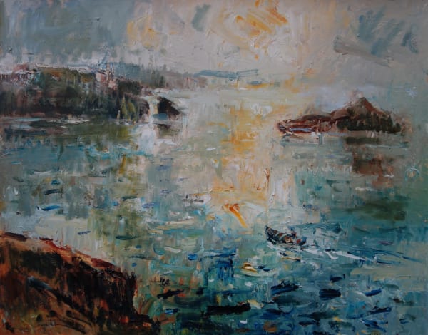 Gareth Parry, Allan yn y Bore. Pysgotwr Cimwch / Setting out in the Morning, Lobster Fisherman