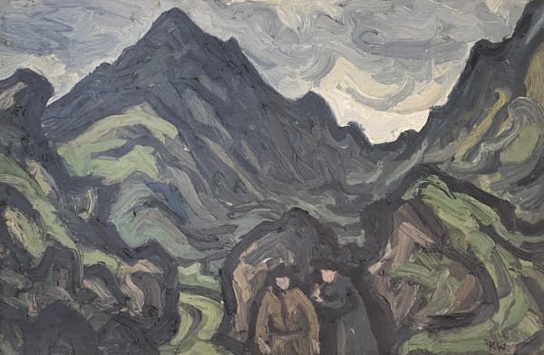 Kyffin Williams 1918 - 2006, Farmers under Cnicht, C1950s
