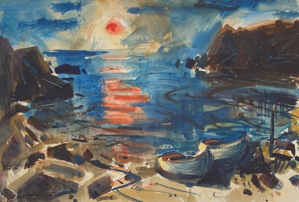 Gareth Parry, Bae Bach, Machlud, Llŷn / Little Bay, Sunset, Llŷn