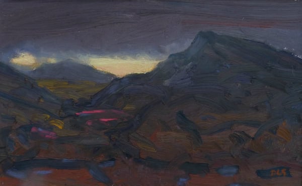 David Lloyd Griffith, Dusk - Allt Wen and Foel Llus, from Pensychnant