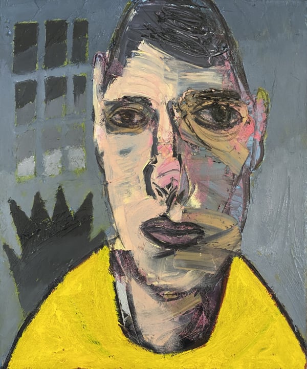 Meirion Ginsberg, Hunanbortread Melyn | Self Portrait in Yellow, 2025