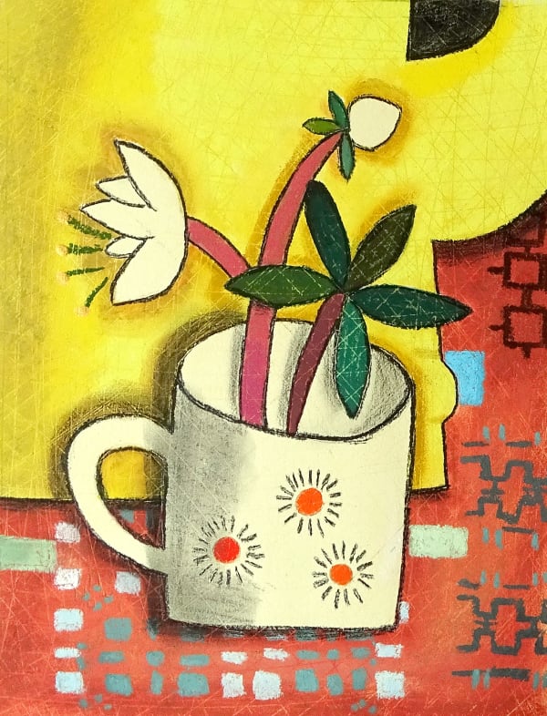 Susan Gathercole, Yellow Coffee Pot and Gwenllian's Cup, 2024
