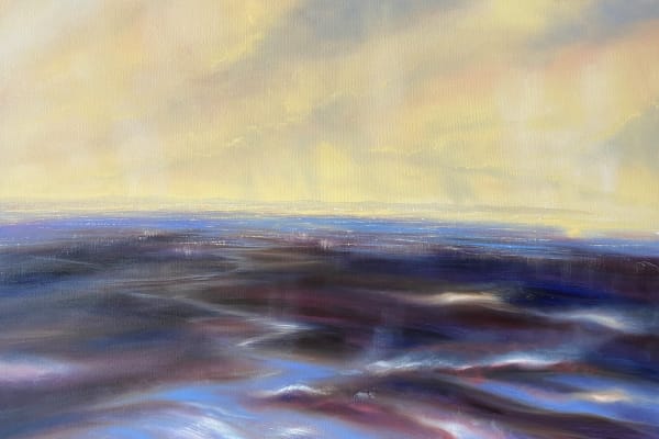 Iwan Gwyn Parry, Naples Yellow Dawn in Dublin Bay (The Irish Sea)