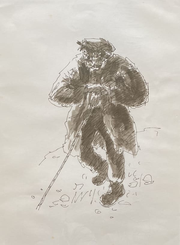 Kyffin Williams 1918 - 2006, Farmer with a Stick, c2000