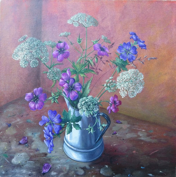 Kim Dewsbury, Summer in an Enamel Jug