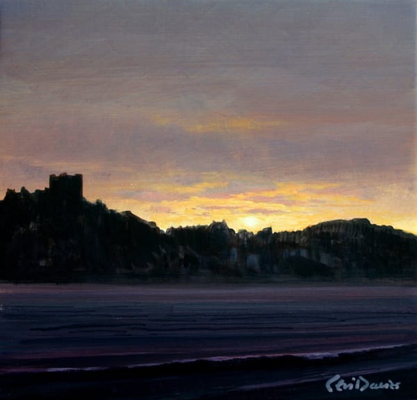 Ceri Auckland Davies, Sunset (Criccieth Castle)