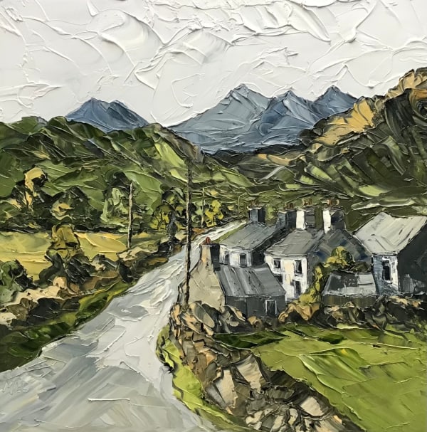 Martin Llewellyn, Road past the Cottages, 2024