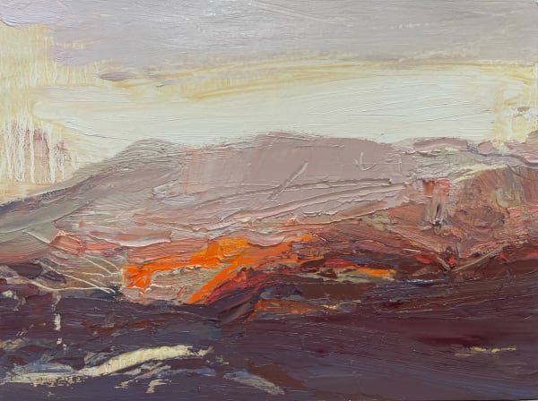 Beth Fletcher, Dyffryn Ogwen Study (Winter Sunset)