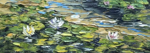 Martin Llewellyn, Water Lilies White, 2025