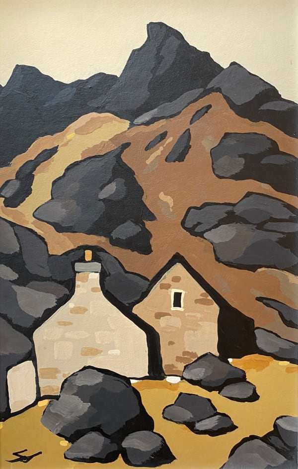 Stephen John Owen, Cottages in Landscape