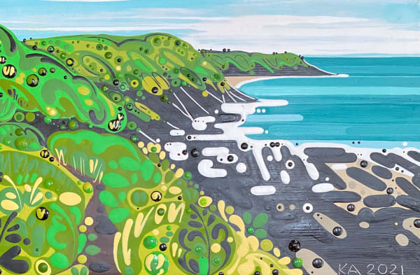 Katie Allen, Coastal Path towards Brandy Cove