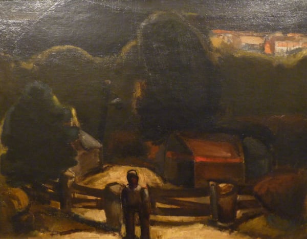 Josef Herman 1911 - 2000, Village Street in Wales, 1949