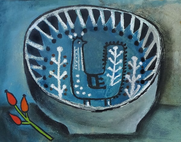 Susan Gathercole, Bird Dish and Rosehips