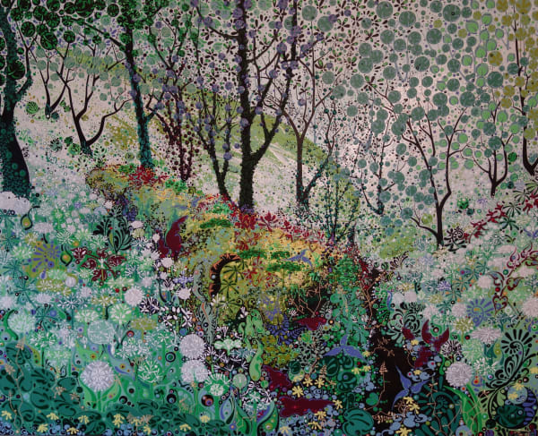 Katie Allen, Woodland Log, Spring
