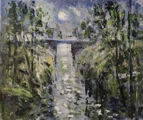 Gareth Parry, Afon Fechan, Lleuad Llawn | Little River, Full Moon, 2025