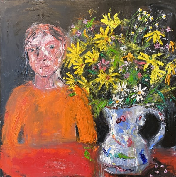 Shani Rhys James MBE, Yellow Daisies, Orange Top, 2020