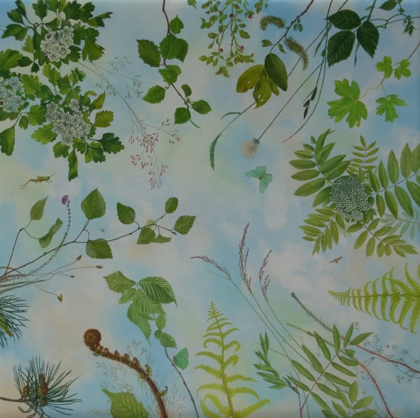 Kim Dewsbury, Leaves Brush the Descending Blue, 2025