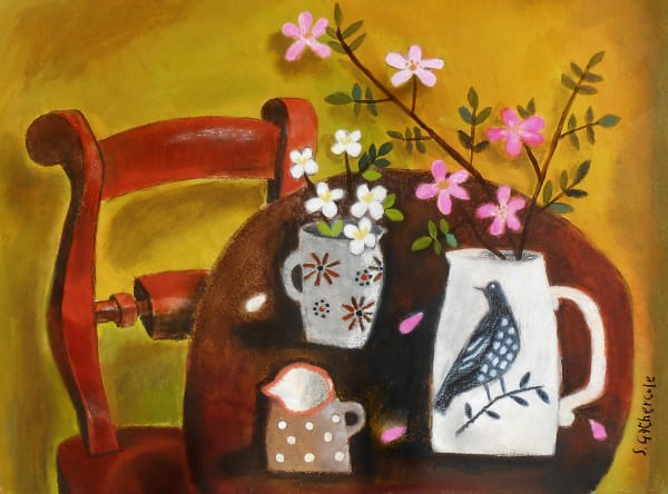 Susan Gathercole, Still Life with Dog Roses