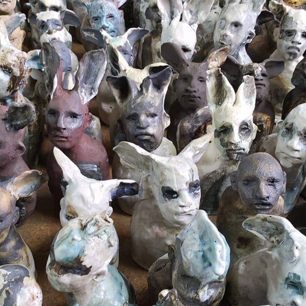 Sharon Griffin, Fauns in Miniature, 2025