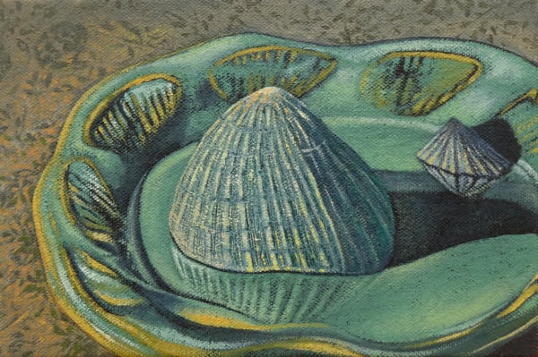 Kim Dewsbury, Reflections on a Green Plate, 2025