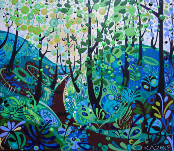 Katie Allen, Nicholaston Woods, Summer. Study I