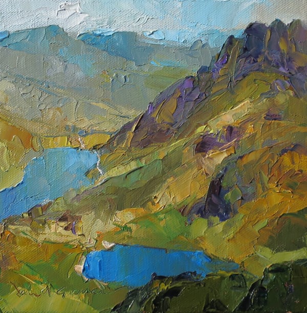 David Grosvenor, Llyn Ogwen and Llyn Idwal with Tryfan