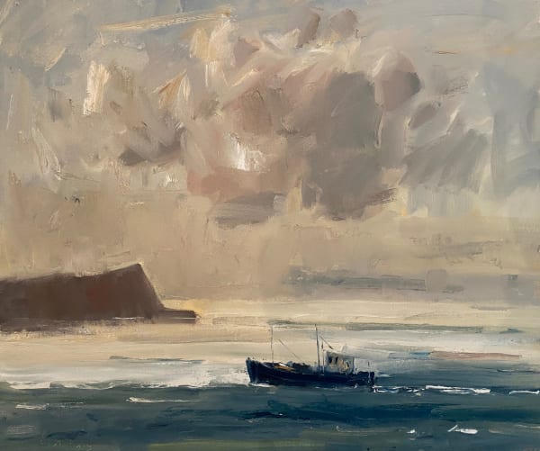 Gareth Parry, Cysgod Cwmwl, Cwch Bysgota, Llyn II / Cloud Shadow, Fishing Boat, Llyn II