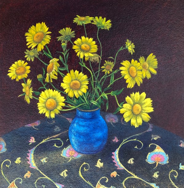 Kim Dewsbury, Corn Marigolds, 2024