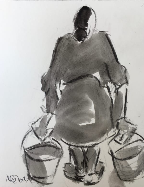 Mike Jones 1941 - 2022, Lady with Buckets I