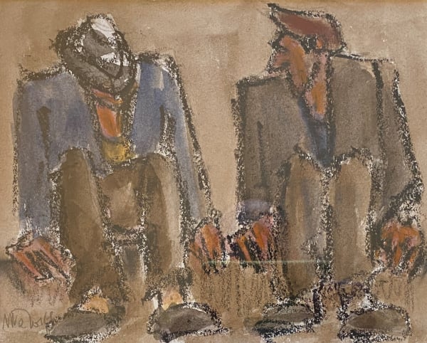 Mike Jones 1941 - 2022, Two Men Seated