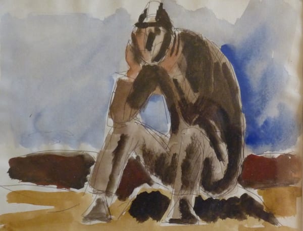 Josef Herman 1911 - 2000, Miner Resting