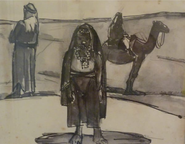 Josef Herman 1911 - 2000, Egyptian Life, c1950
